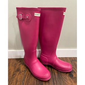 Pink Hunter Rain Boots